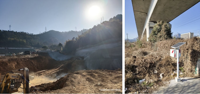 华盛路北延工程楼旗尖隧道爆破安全监测