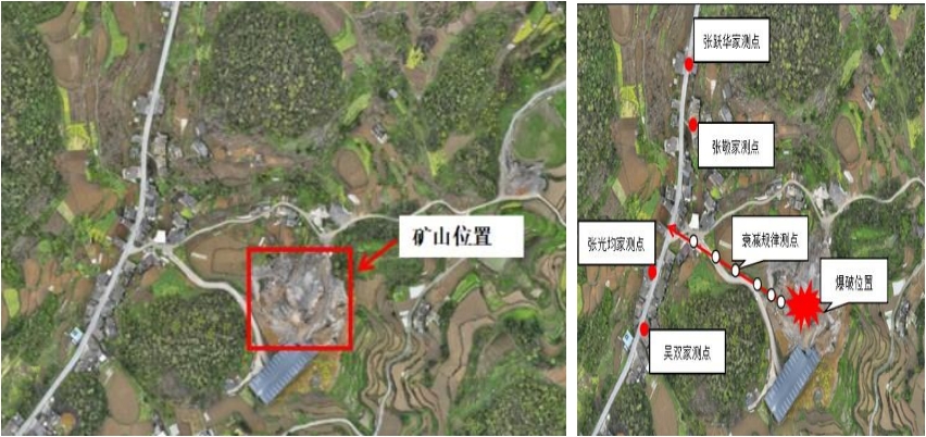 古蔺县石屏镇扎山村六组方解石矿山爆破振动